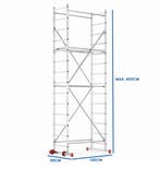 Alu Rolsteiger 5m | Premium | OP=OP, Doe-het-zelf en Verbouw, Steigers, Ophalen of Verzenden, Nieuw, Rolsteiger of Kamersteiger