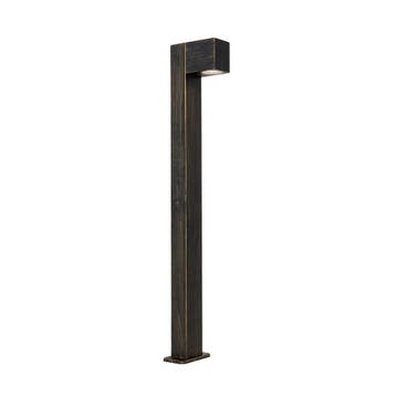 Industriële staande buitenlamp antiek goud 80 cm IP44 -, Verzenden, Nieuw, Aluminium
