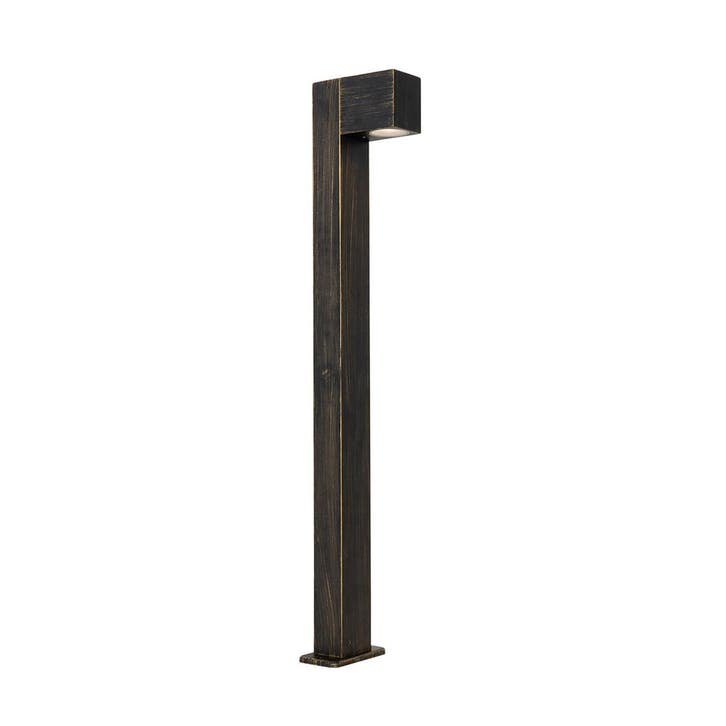 Industriële staande buitenlamp antiek goud 80 cm IP44 -, Tuin en Terras, Buitenverlichting, Nieuw, Aluminium, Verzenden