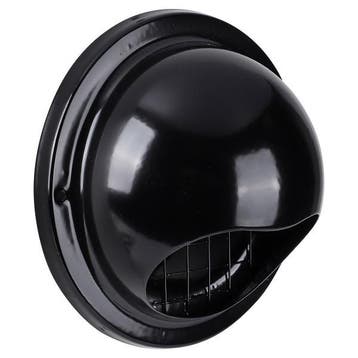 Buitenrooster | Starx | Ø 125 mm (Bol, Gaas, RVS, Zwart), Verzenden, Nieuw