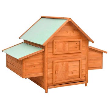 vidaXL Kippenhok 150x96x110 cm massief vurenhout, Verzenden, Nieuw