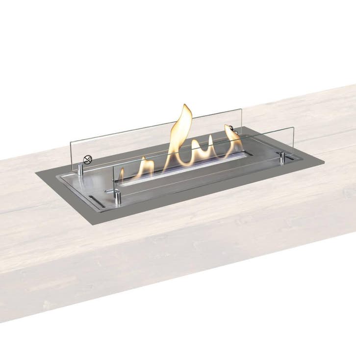 Xaralyn Bio-ethanol brander L met inbouwprofiel Geborsteld, Huis en Inrichting, Haarden, Elektrische haard, Nieuw, Verzenden