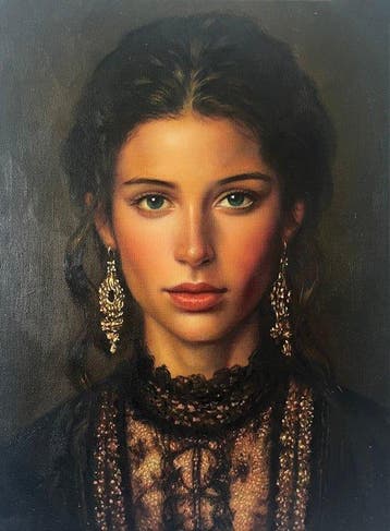 Leon Poynter (1970) - Lina - A Gentle Palm Tree Swaying