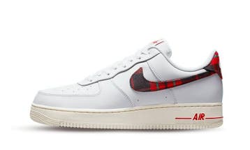 Nike Air Force 1 Low 07 LV8 Tartan Plaid White University R, Nieuw