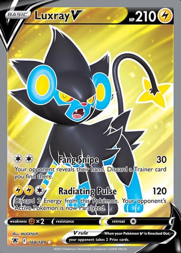 Luxray V 168/189 Astral Radiance, Ophalen of Verzenden, Nieuw, Losse kaart, Foil