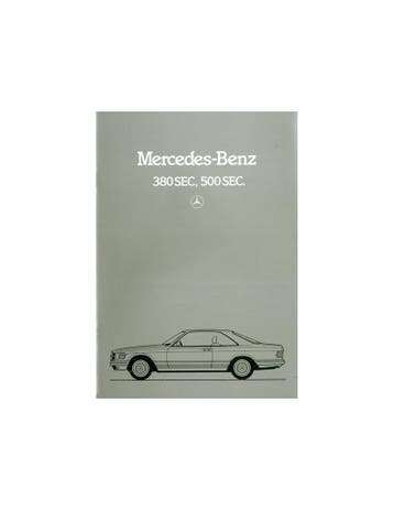 1981 MERCEDES BENZ S KLASSE COUPE BROCHURE NEDERLANDS, Nieuw, Author
