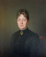 Eduard Swoboda (1814-1902) - Female portrait, Antiek en Kunst