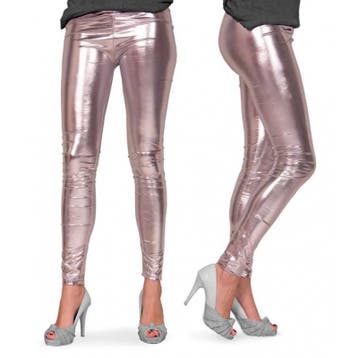 Zilveren legging metallic, Kleding | Dames, Ophalen of Verzenden, Nieuw
