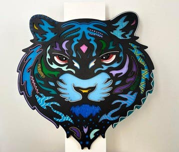Krzysztof Gudanski - Tiger XL - Animal Flow, Relief