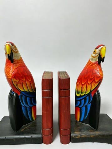 Scarlet Macaw - sculptuur - Thailand (Zonder minimumprijs)