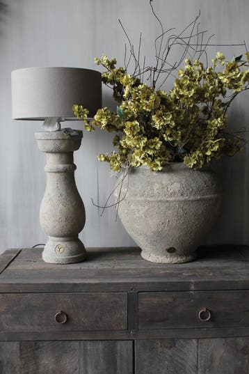 Brynxz baluster lampvoet Rustic 45 x 16 cm, Ophalen of Verzenden, Nieuw