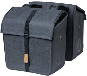 Basil Urban Dry Dubbele fietstas - Grijs - 50 Liter, Fietsen en Brommers, Fietsaccessoires | Fietstassen, Verzenden, Nieuw