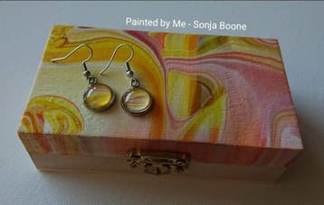 Handgemaakte sieradendoosjes, kunst, klokken en cadeaus, Nieuw, Hardcase, Met slot