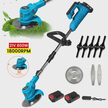 Draagbare Elektrische Grasmaaier & Grastrimmer - 800W, Snoer, Tuin en Terras, Grasmaaiers, Verzenden, Nieuw