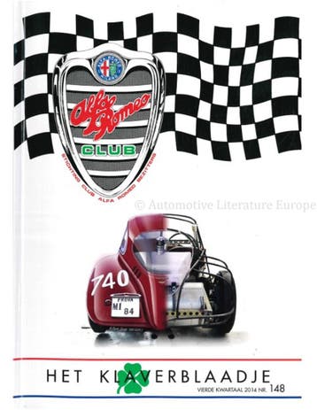 2014 ALFA ROMEO CLUB HET KLAVERBLAADJE 148 NEDERLANDS, Nieuw, Alfa Romeo, Author