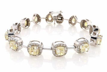 Zonder minimumprijs - Armband - 14 karaat Witgoud, VVS -, Sieraden, Tassen en Uiterlijk, Nieuw