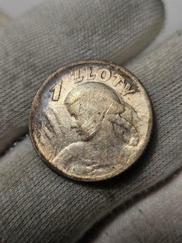 Polen. 1 Zoty (zloty) - 1924 / niwiarka (Zonder