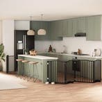 vidaXL Hondenhek inklapbaar 6 panelen 480 cm populierenhout, Verzenden, Nieuw