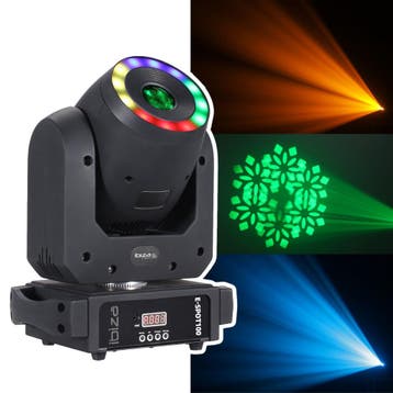 Ibiza E-SPOT100 DMX Bestuurbare 100W LED Spot Movinghead Met, Verzenden, Nieuw, Overige typen