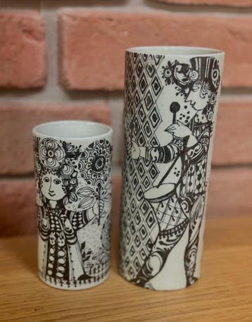 Nymølle - Bjørn Wiinblad - Vaas (2) - Keramiek - „Duet” &