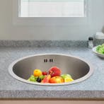 Ronde RVS Onderbouw Spoelbak 41 cm met Afvoer, Verzenden, Nieuw