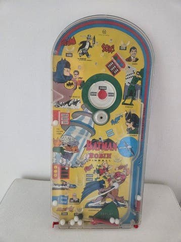 Marx - Speelgoed MARX 1966 BATMAN & ROBIN PINBALL – VINTAGE