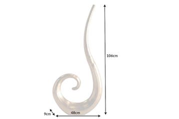 Moderne vaas WAVE XL 106cm goud aluminium gepolijst, Huis en Inrichting, Ophalen of Verzenden, Nieuw