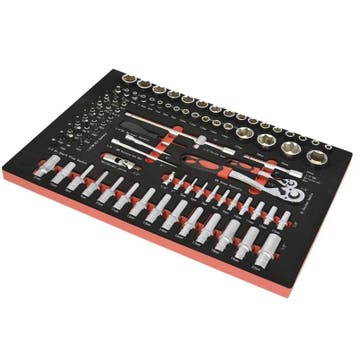 Doppenset 1/2  + 1/4  inch – lange doppen – krachtdoppen met, Ophalen of Verzenden, Nieuw