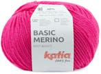 Katia Basic Merino - 98 neon fuchsia - Wol/Acryl Garen, Hobby en Vrije tijd, Breien en Haken, Ophalen of Verzenden, Nieuw