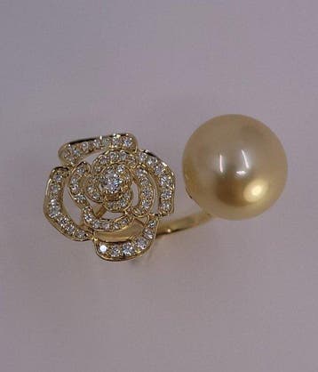 Ring - 18 karaat Geel goud, 12,8 mm ronde gouden South, Sieraden, Tassen en Uiterlijk, Ringen, Nieuw