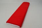 Katoen Uni Poplin Rood, Nieuw