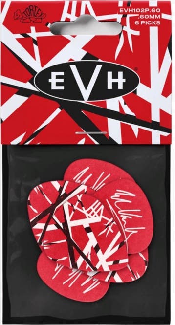 Jim Dunlop Eddie Van Halen Frankenstein plectrum 0.60 mm, Muziek en Instrumenten, Ophalen of Verzenden, Nieuw, Elektrische gitaar