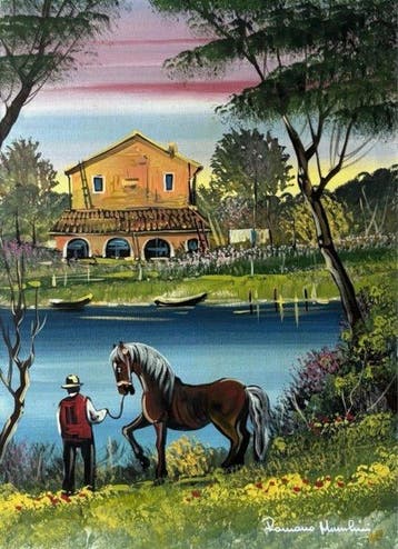 Romano Mussolini (1927-2006) - Veduta sul lago
