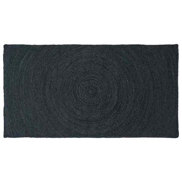 vidaXL Vloerkleden Donkergrijs 80 x 150 cm Jute, Huis en Inrichting, Stoffering | Tapijten en Kleden, Verzenden, Nieuw