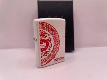 Zippo - Zippo Blanc Motif Dragon Oriental - Zonder, Verzamelen, Nieuw