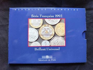 Frankrijk. Mint Set (BU) 1992 (10 monnaies)