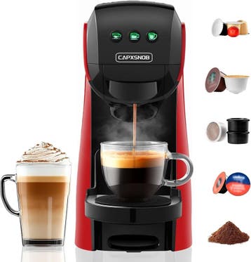 Nespresso & Dolce Gusto Machine | Laatste Stuk!, Witgoed en Apparatuur, Afneembaar waterreservoir, Espresso apparaat, Gemalen koffie