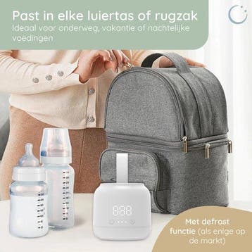 2dekans | Numsy Velmi Zeer Draagbare Flessenwarmer Onderweg, Kinderen en Baby's, Ophalen of Verzenden, Zo goed als nieuw