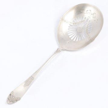 J.M. van Kempen - (Nat)fruitschep - Fruitlepel - .833 zilver, Antiek en Kunst