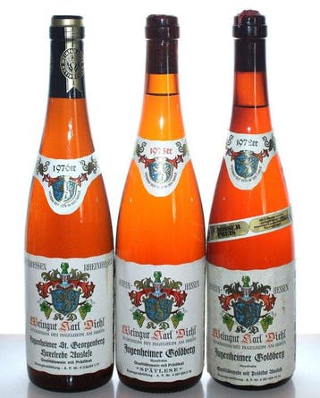 1972 + 1973 + 1976 Huxelrebe Auslese + Spätlese -, Verzamelen, Wijnen, Nieuw