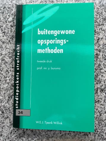 Buitengewone opsporingsmethoden, Gelezen, Verzenden, Prof. Mr. Y. Buruma, Nederland