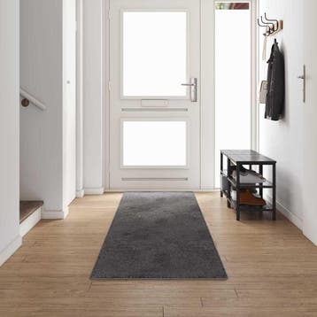 vidaXL Tapijt Loper Grijs 80 x 500 cm 100% Polypropylene, Huis en Inrichting, Verzenden, Nieuw, Grijs