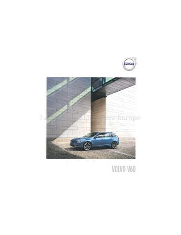 2017 VOLVO V60 BROCHURE NEDERLANDS, Nieuw, Volvo, Author