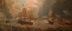 Scuola inglese (XVIII) - Battaglia di Belle-Isle il 22, Antiek en Kunst
