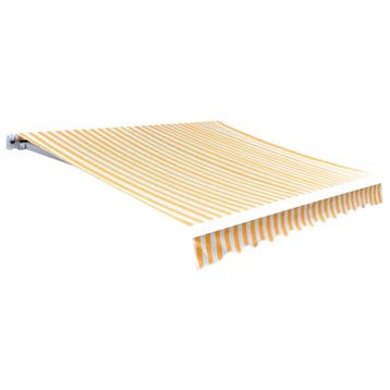 vidaXL Vervangingsdoek voor luifel 280x245 cm polyester geel, Tuin en Terras, Zonneschermen, Verzenden, Nieuw