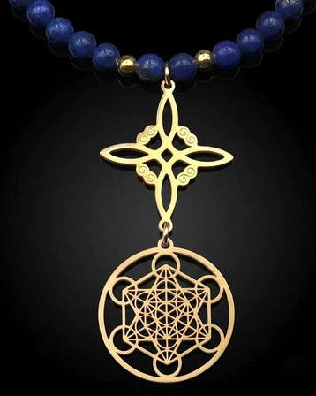 Lapis lazuli - Heksenknoop - Metatron - Grote bescherming
