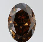 1 pcs Diamant (Natuurlijk gekleurd) - 1.06 ct - Ovaal -, Nieuw