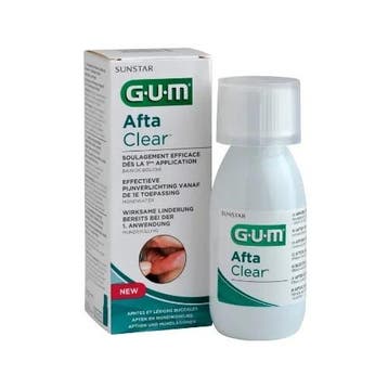 GUM Aftaclear mondwater 120 ML, Verzenden, Nieuw