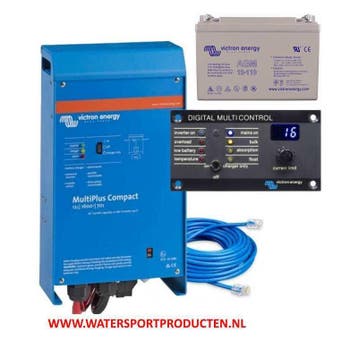 Victron MultiPlus 12/1200/50 pakket + AGM SUPER Cycle 90Ah, Verzenden, Nieuw