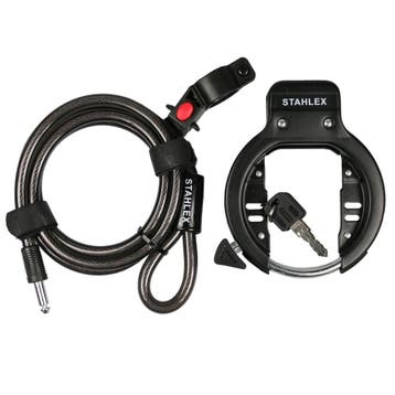 Stahlex Ringslot met insteekkabel - 8.5 mm dik - Inclusie..., Fietsen en Brommers, Ophalen of Verzenden, Nieuw